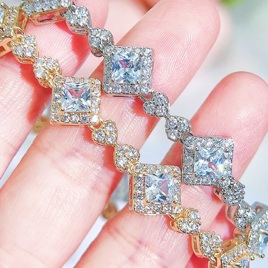 European And American Fashion All-match Diamond Zircon Bracelet For Women